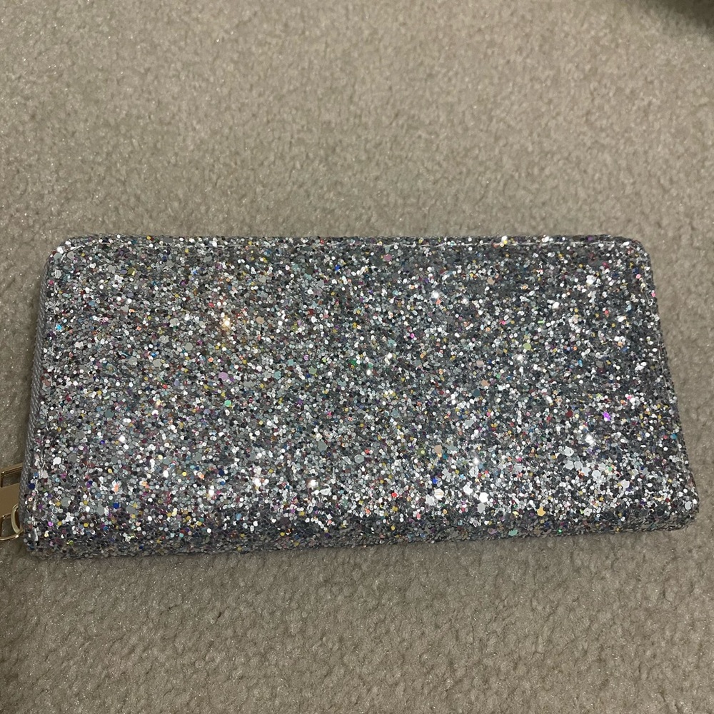 Silver Glitter Wallet